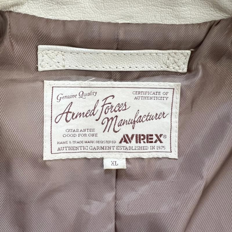 AVIREX レザージャケット 1975 MOTOR CYCLE やぎ革