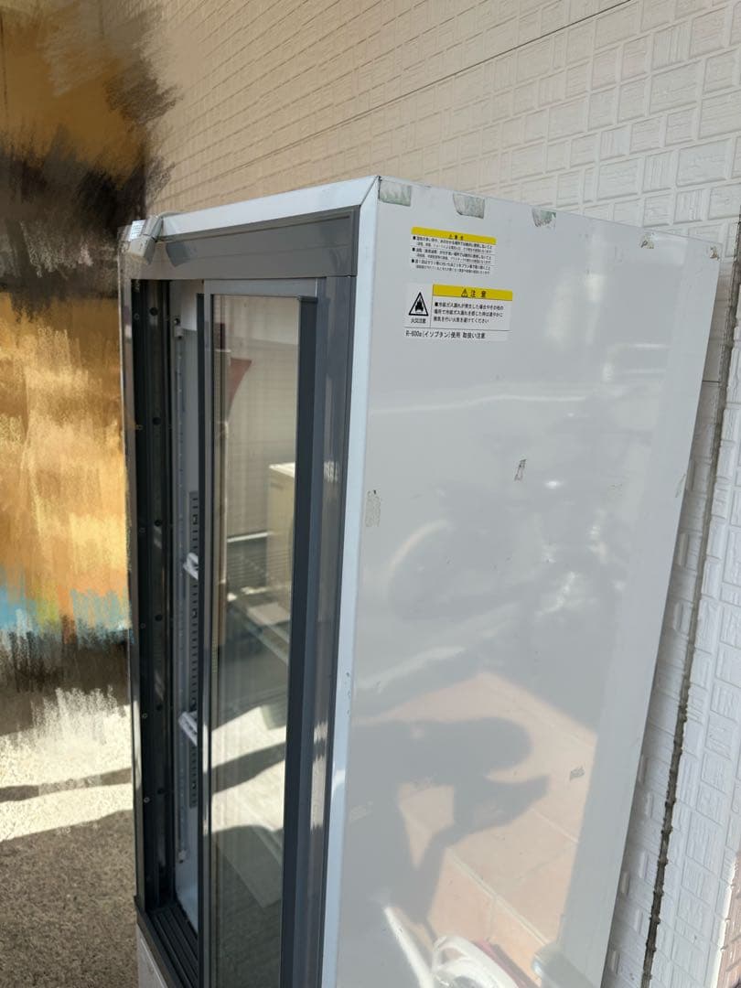 ガラス扉冷蔵庫 ホワイト 3段