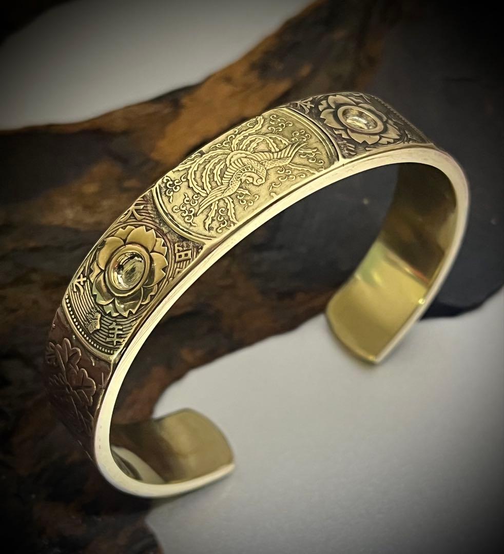 【本物古銭使用】日本古銭パッチワークバングル