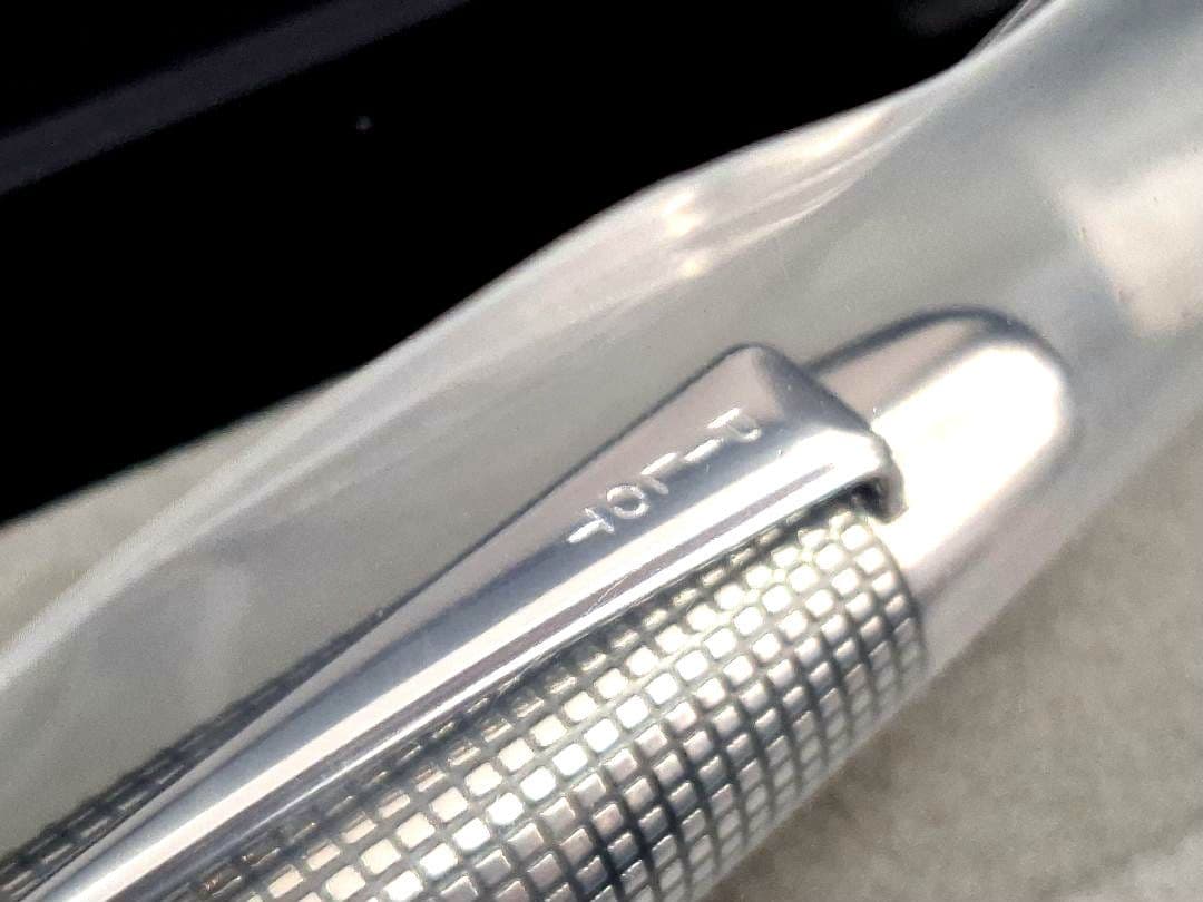 未開封　PILOT　パイロット　万年筆　18K細字　F　シルバーン　格子　925