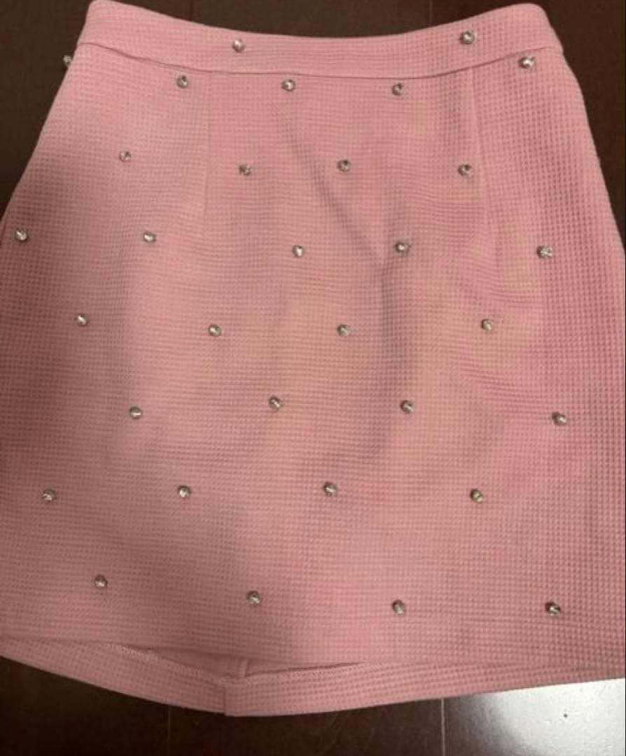 jewels/フロントジップセットアップ/キャバドレス/ピンクMサイズ