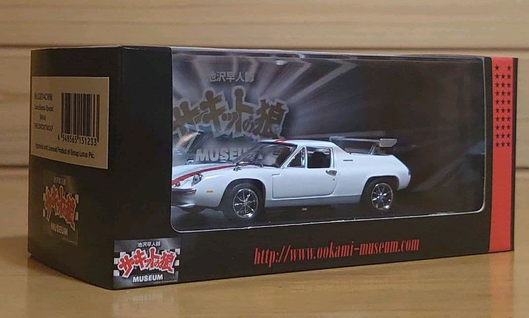京商1/43 サーキットの狼ロータス ヨーロッパSP スペシャル（白）ミニカー