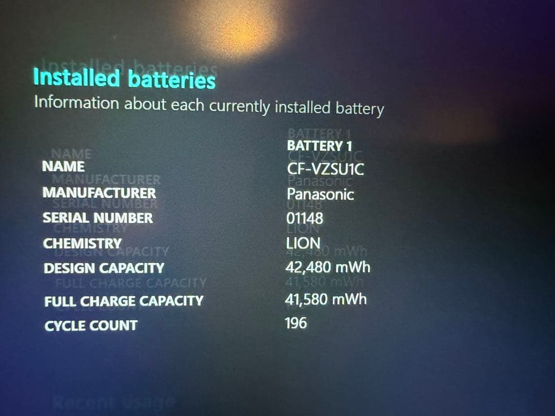 Panasonic Let's note CF-SV8R12VS 中古