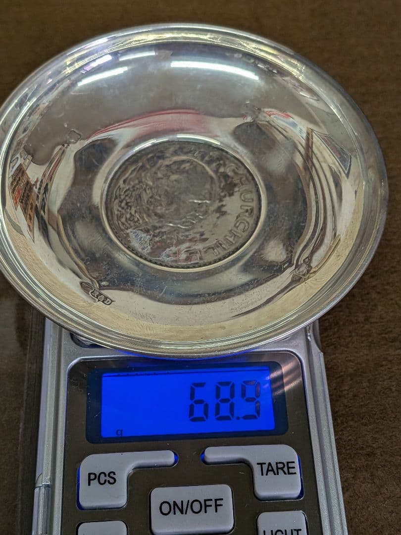 スターリングシルバー925 銀製プレート 68.9gホールマーク刻印有り