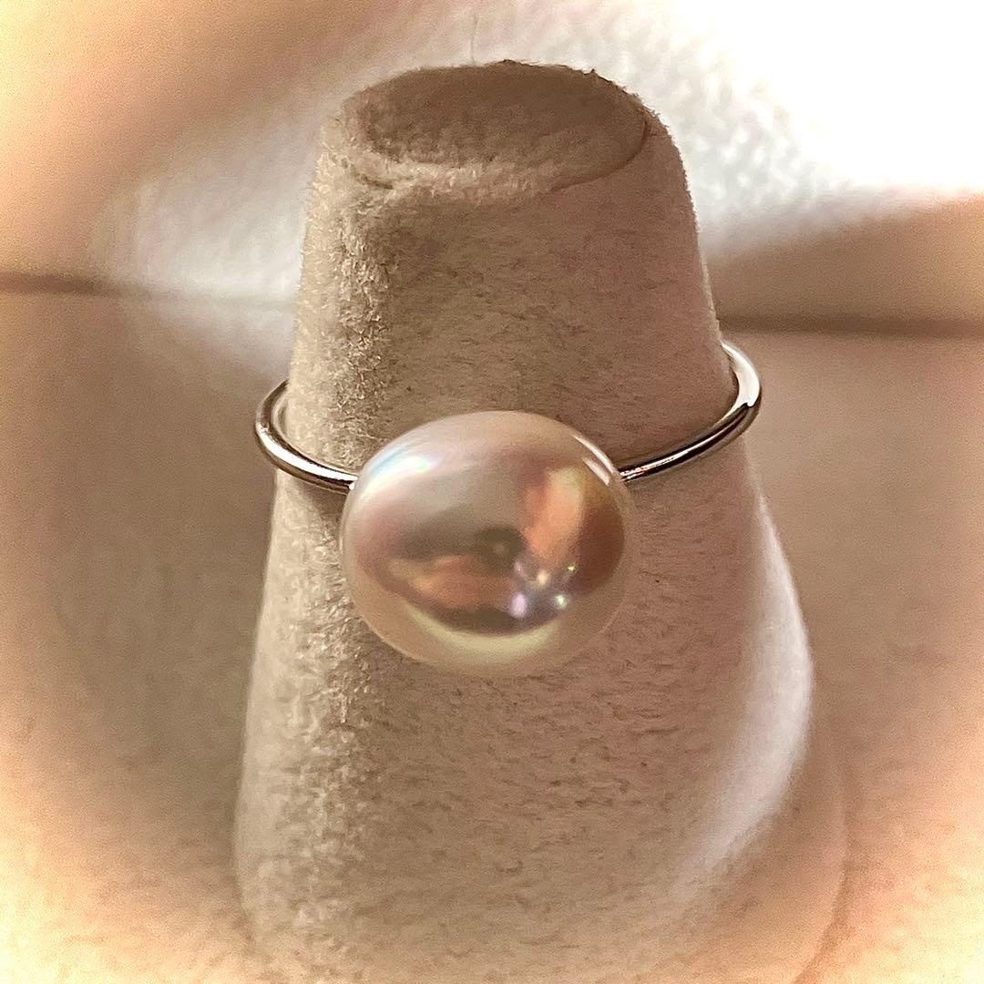 k18WG 白蝶芥子　リング