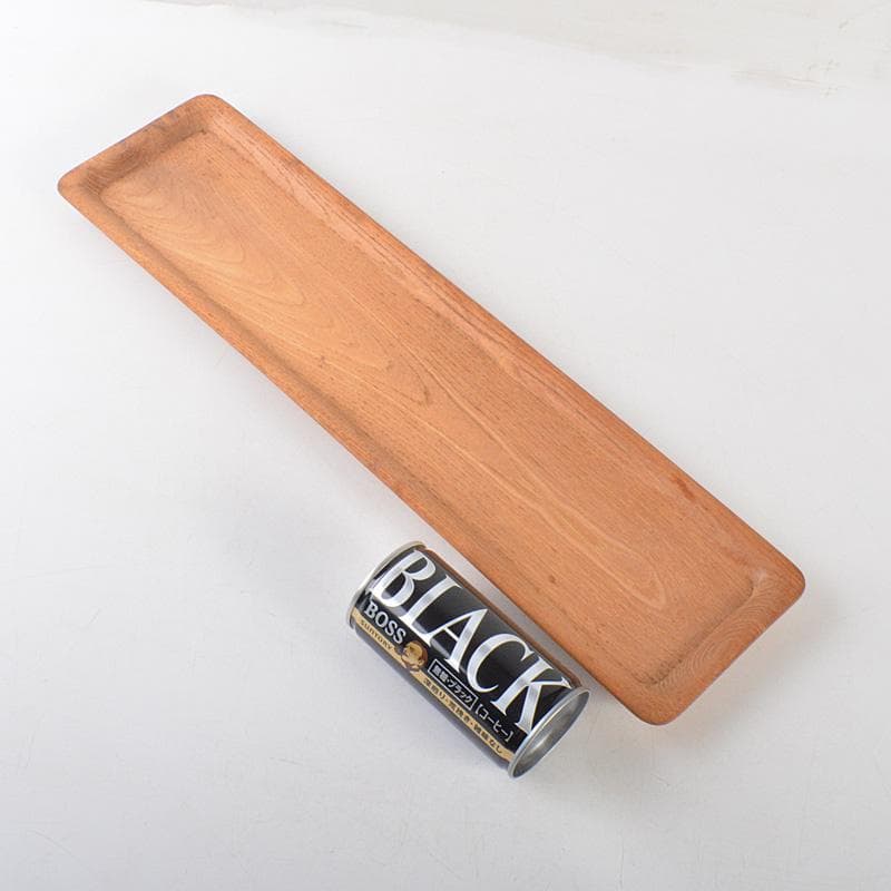 煎茶道具　欅製　一文字盆　煎茶盆　香盆　C　6573