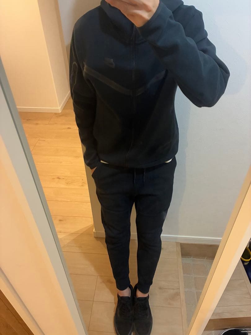 ナイキテックフリース　セットアップ　上下　ブラック　Mサイズ　黒タグ　国内正規品