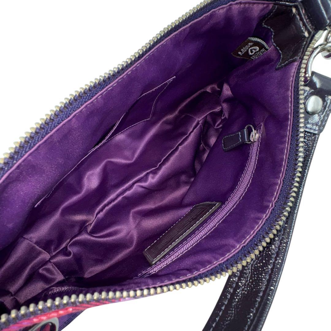 【極美品】00s y2k coach bag poppy purple 2way