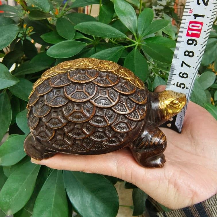 金銭亀 銅製 茶道具 茶寵 工芸品 美術品 置物