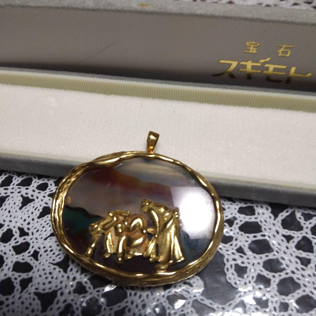 K18　落穂拾いブローチ＆ペンダントトップ兼用