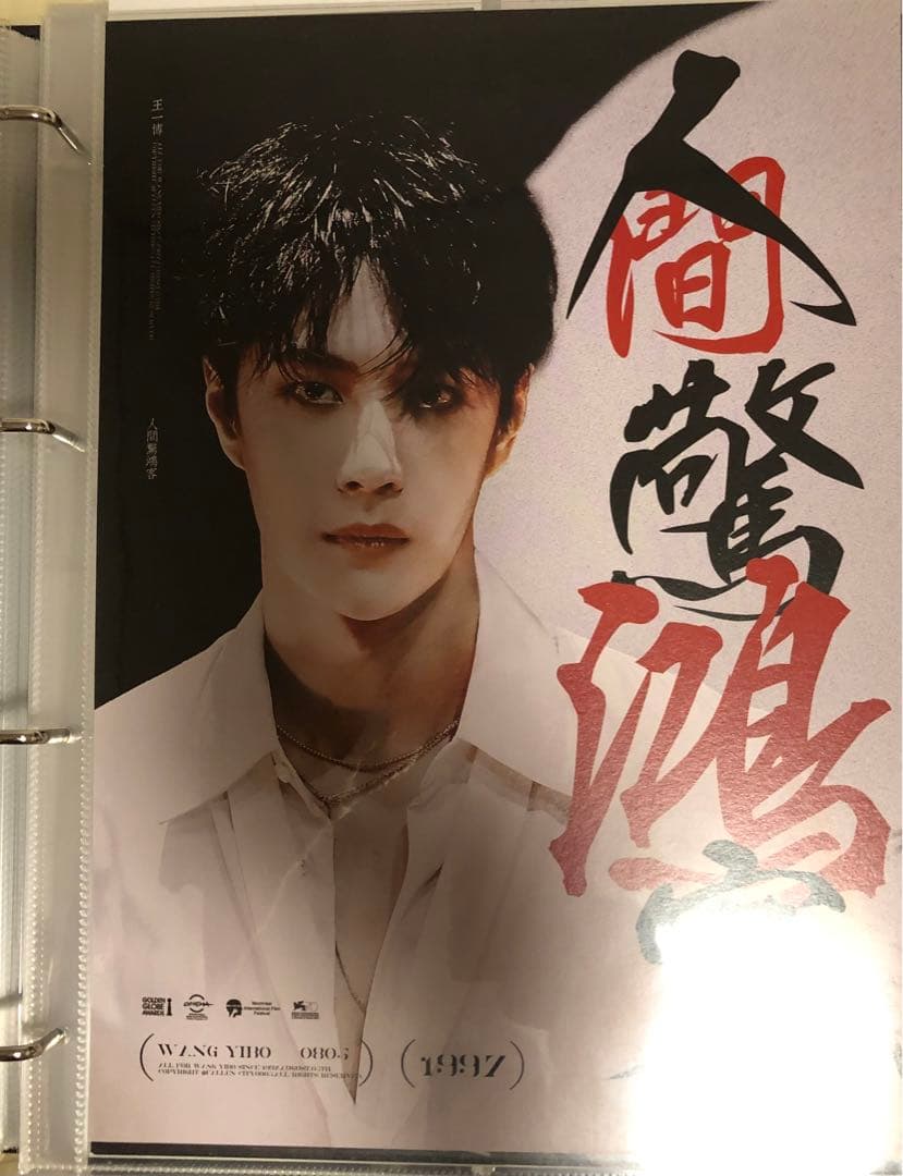 王一博 カードバインダー＋A4・Pカード他リフィル50枚付 アルバム w写真集