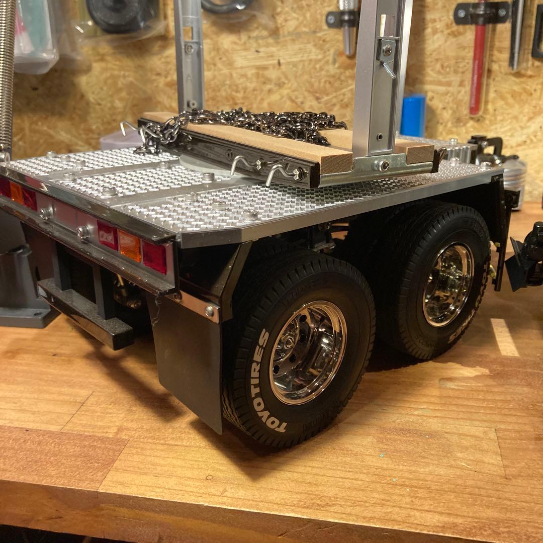 タミヤスカニア8×4 BMW B09マラケシュブラウンウレタン鏡面塗装仕上げ