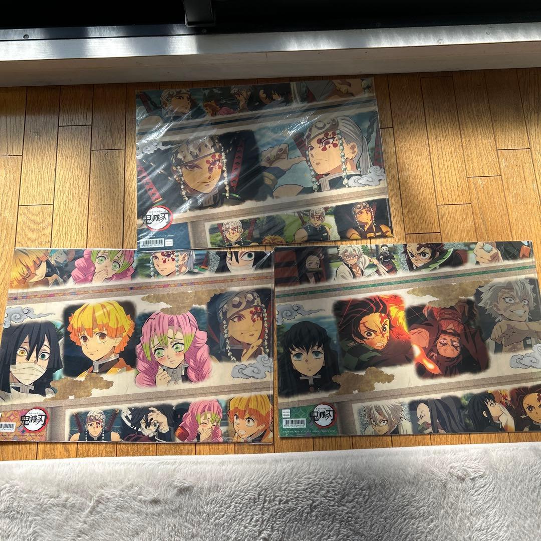 鬼滅の刃 クリアファイルセット ランチョンマットケース　クリアポスター