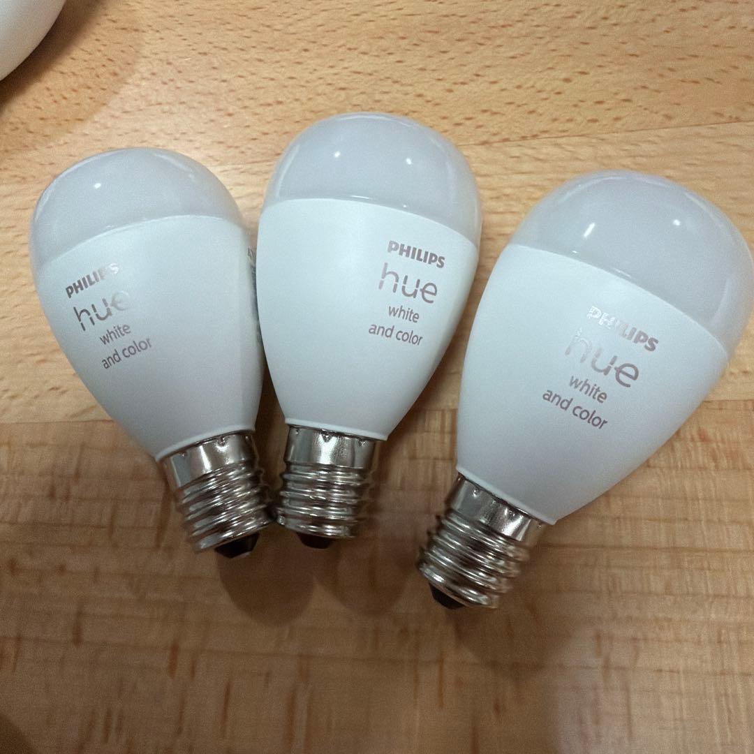 PHILIPS Hue フルカラー E17電球 3個セット40W相当