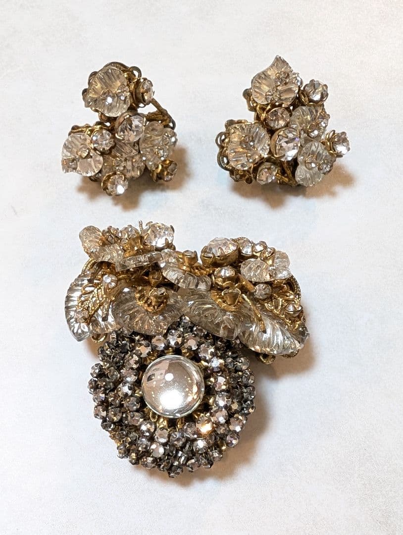 No.0333　ミリアムハスケル　クリアカラー　ブローチセット