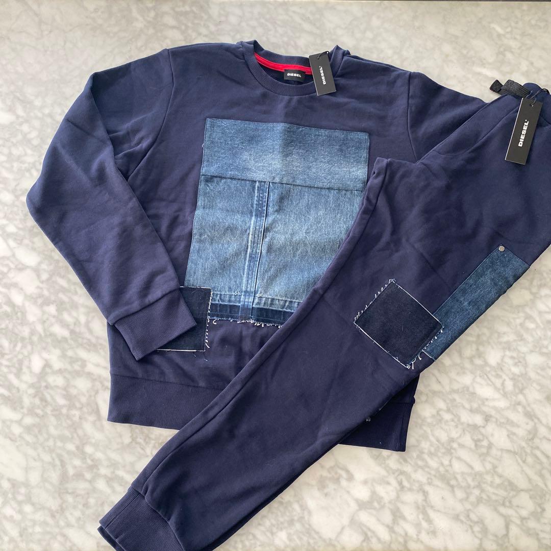 新品未使用！ディーゼル　セットアップ　16Y+14Y ネイビー✖️デニム
