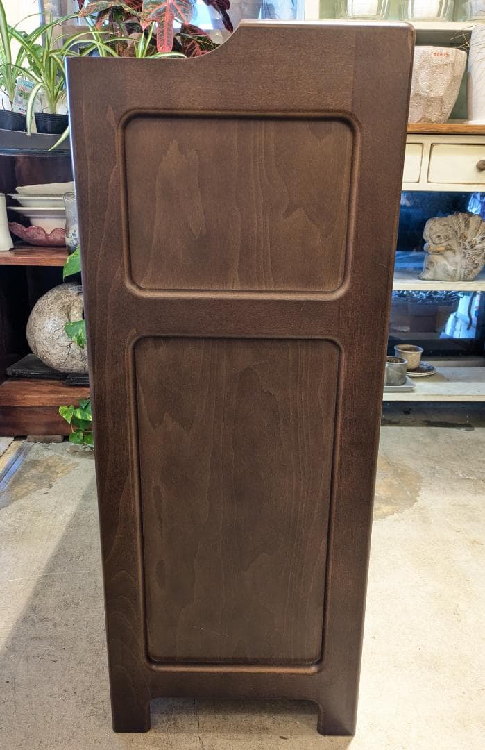 【美品】カリモク ミニサイドボード 電話台 FAX台 木製 収納家具 サイド収納