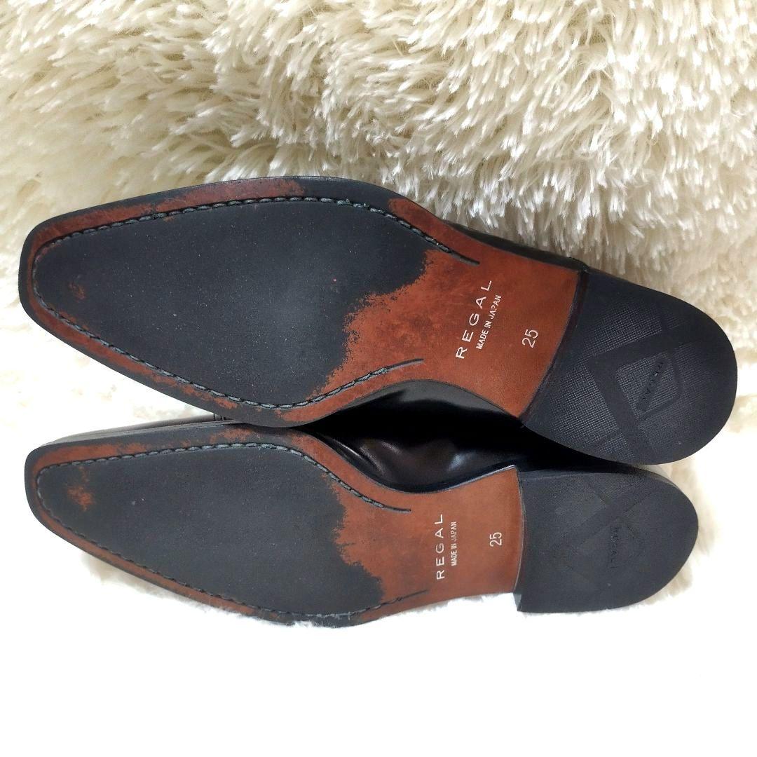 REGAL リーガル ストレートチップ ブラック 黒 内羽根 25cm ビジネス