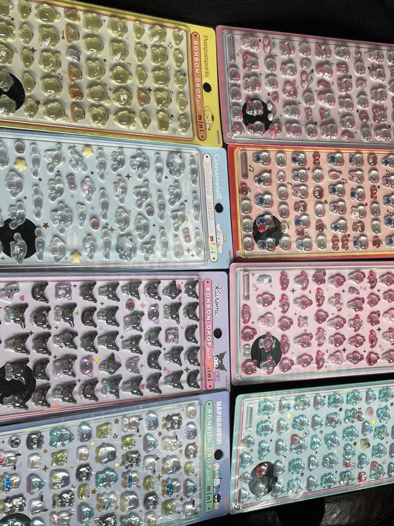【正規品】サンリオ　ボンボンドロップシール　8種コンプリートセット