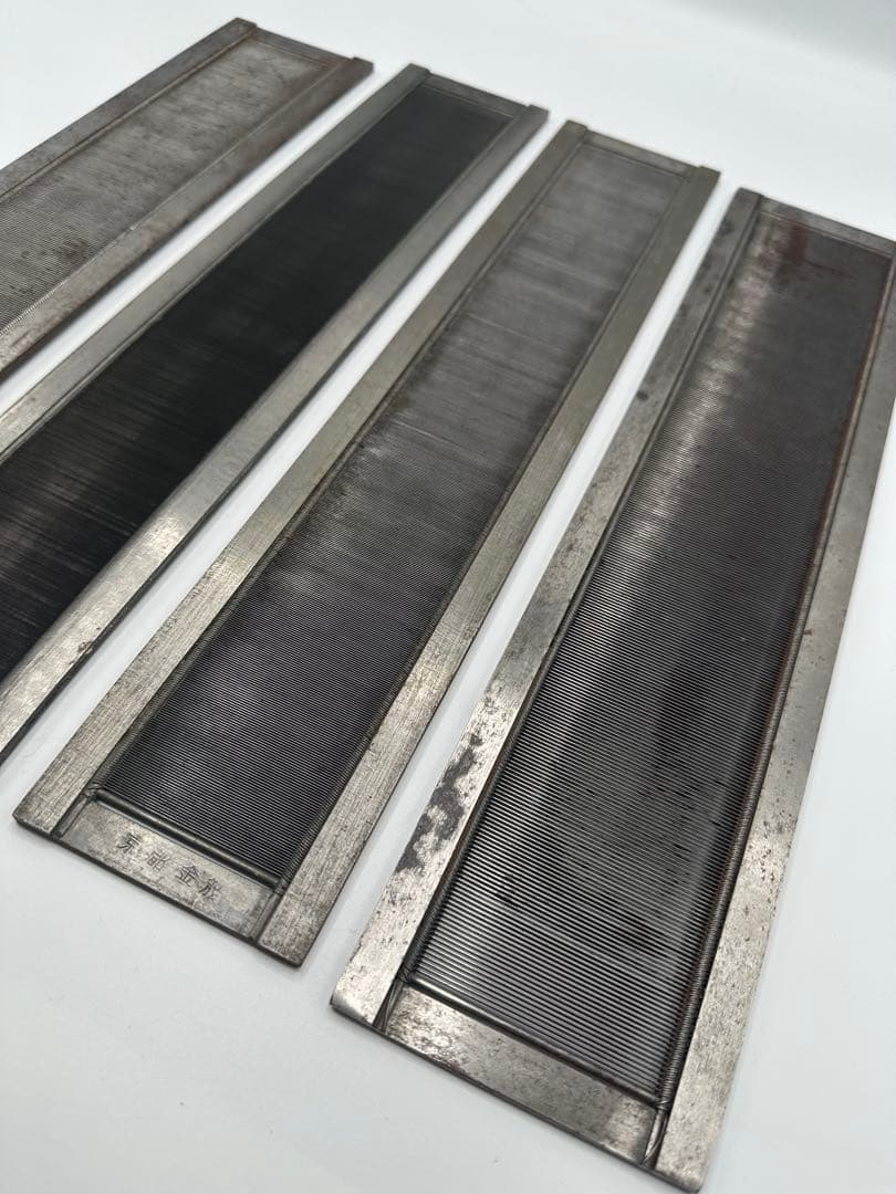 筬 おさ 機織り 手織り 用具　金属　中古　錆あり　4つセット