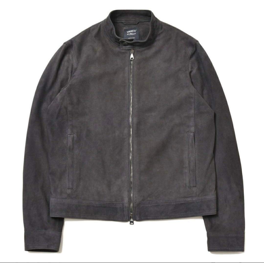 emmeti スエードレザージャケット　JURI ダークグレー　サイズ44