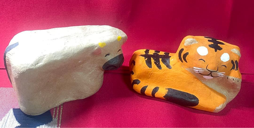 上山張子　ぞう六　蔵六面工房 干支　張り子　置物 11干支