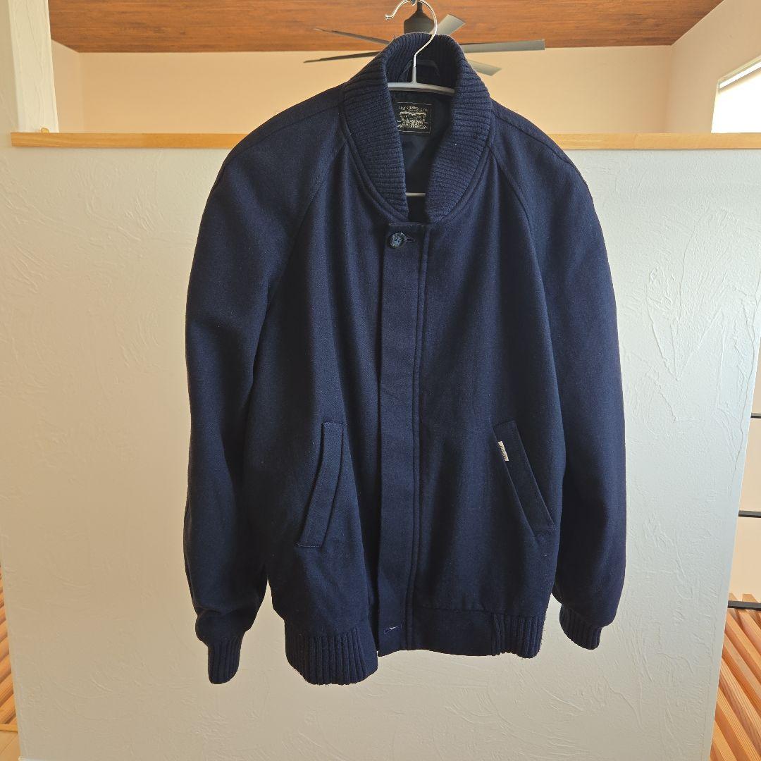 【希少80年代ヴィンテージ】LEVI'S ウールブルゾン ネイビー Sサイズ