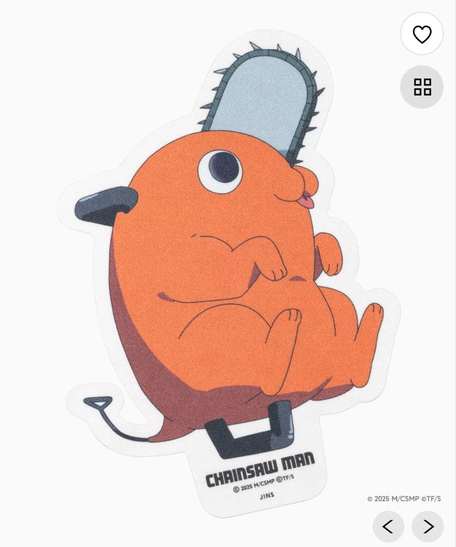 チェンソーマン JINS レゼモデル レンズ交換券+保証書 最安値