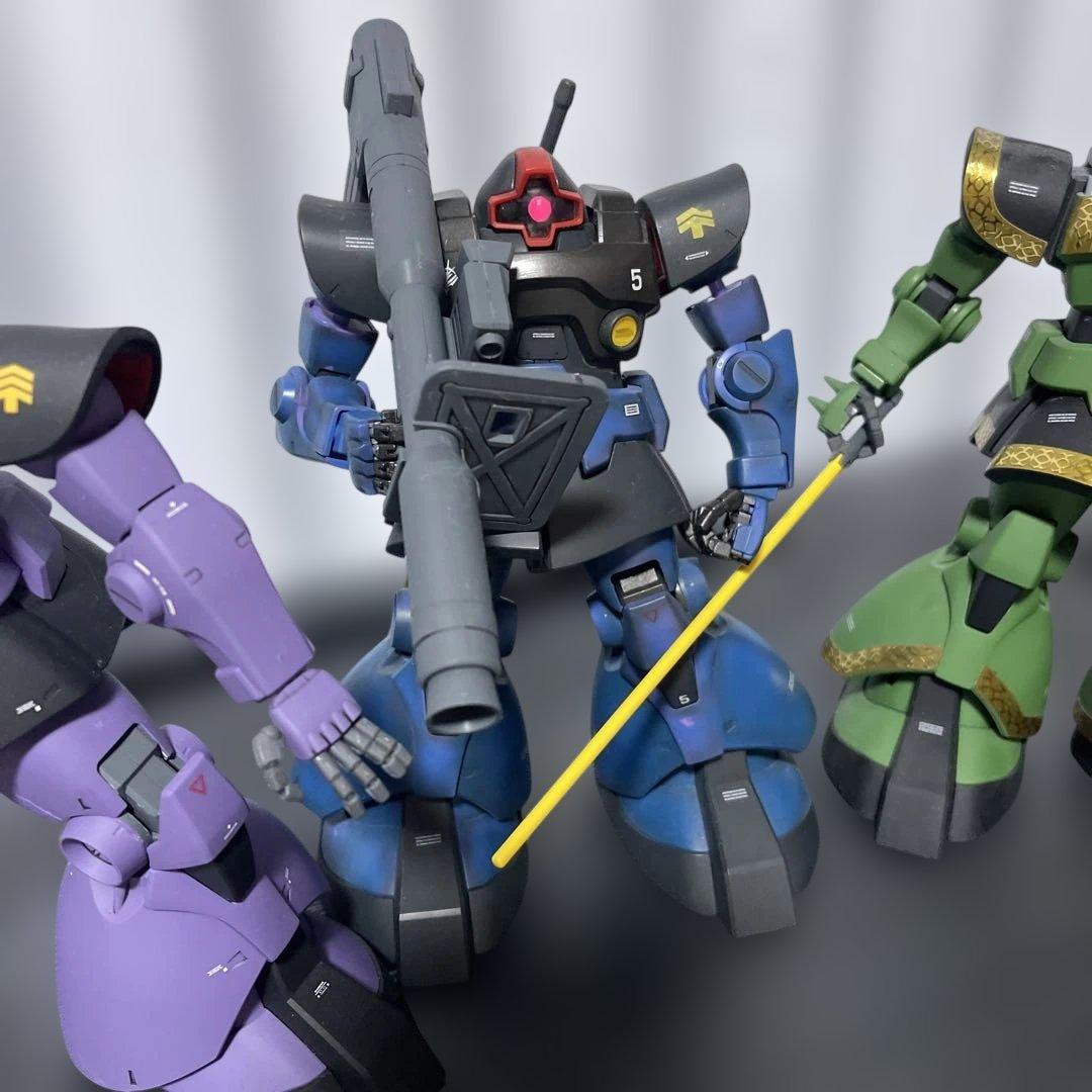 【MG３体セット】リックドム、ドズルザク専用ドム組み立て済みジャンク品