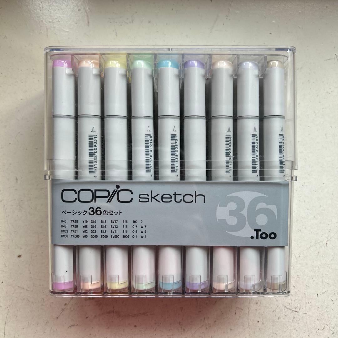 コピックスケッチ　copic sketch ベーシック36色セット