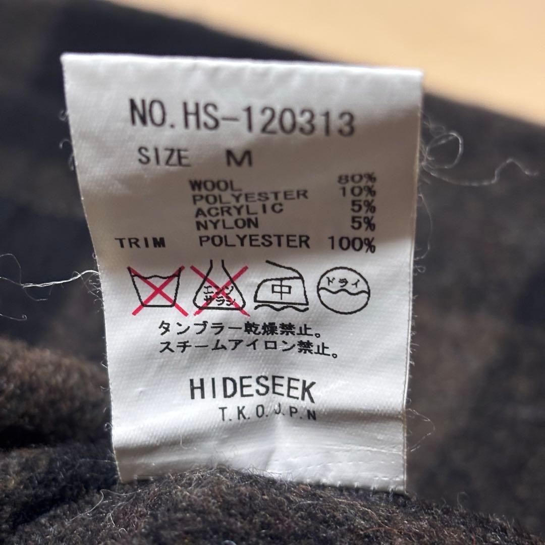 HIDEANDSEEK ウール　バッファローチェック　CPO シャツ　ジャケット