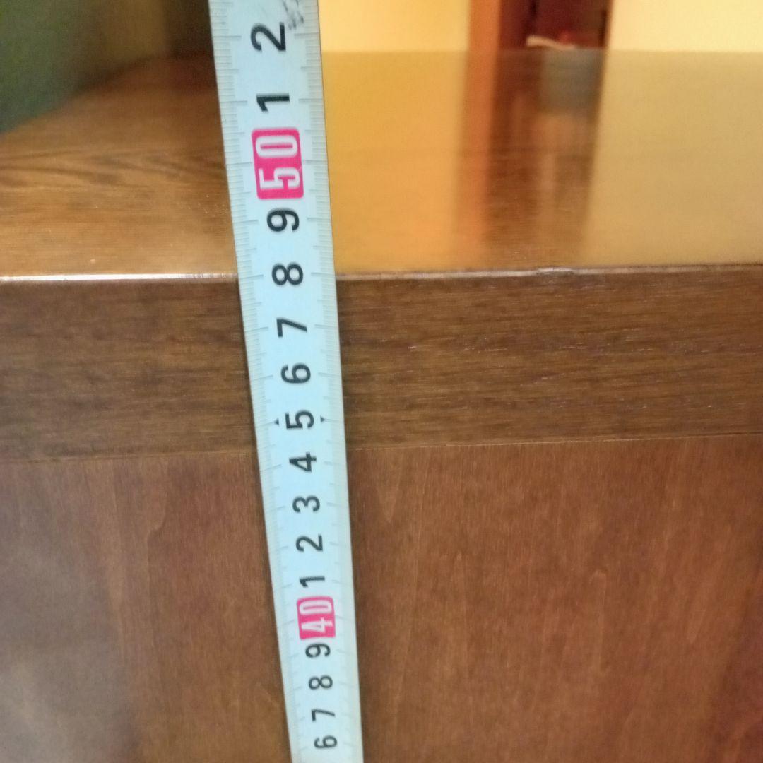 ​【karimoku】カリモク製 木製ローボード/テレビ台 W88cm ガラス扉