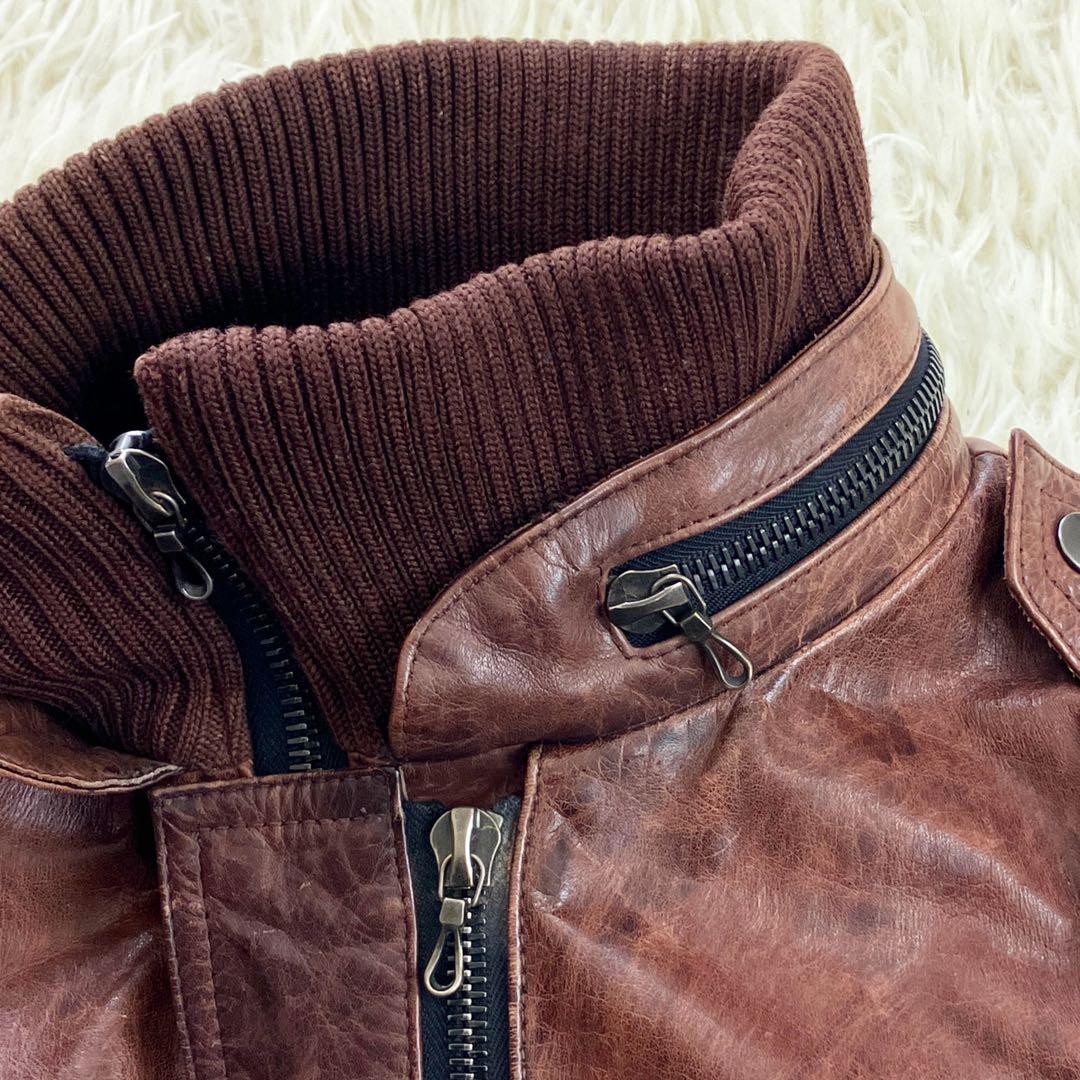 【美品】赤西仁着用モデル SHELLAC 牛革 ライダースジャケット