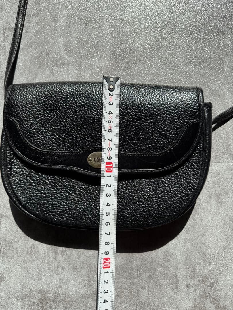 バッグ Christian Dior lether sholder bag black