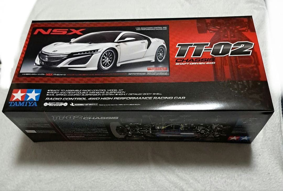 電動RC 4WDレーシングカー　NSX 　TT-02 シャーシ