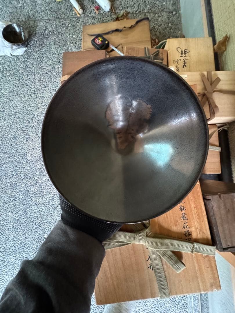 ‼️リサイクルFORT‼️BLACKフライデー②‼️中国の木葉文黒茶碗‼️激安します‼️