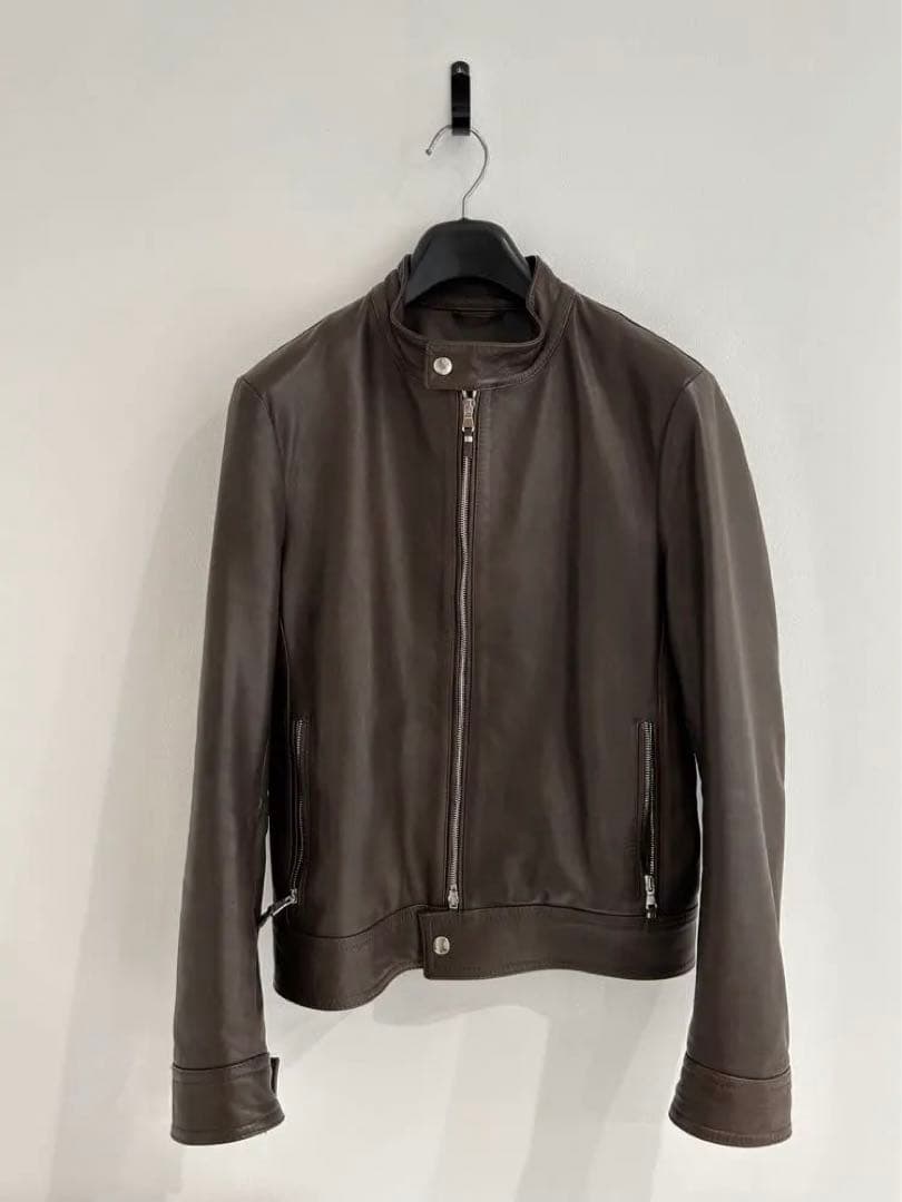 EMMETI/ANDREA/レザージャケット/44/ダークブラウン