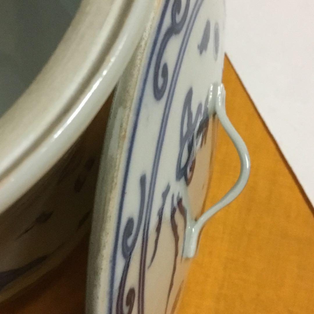 謎の水指　染付