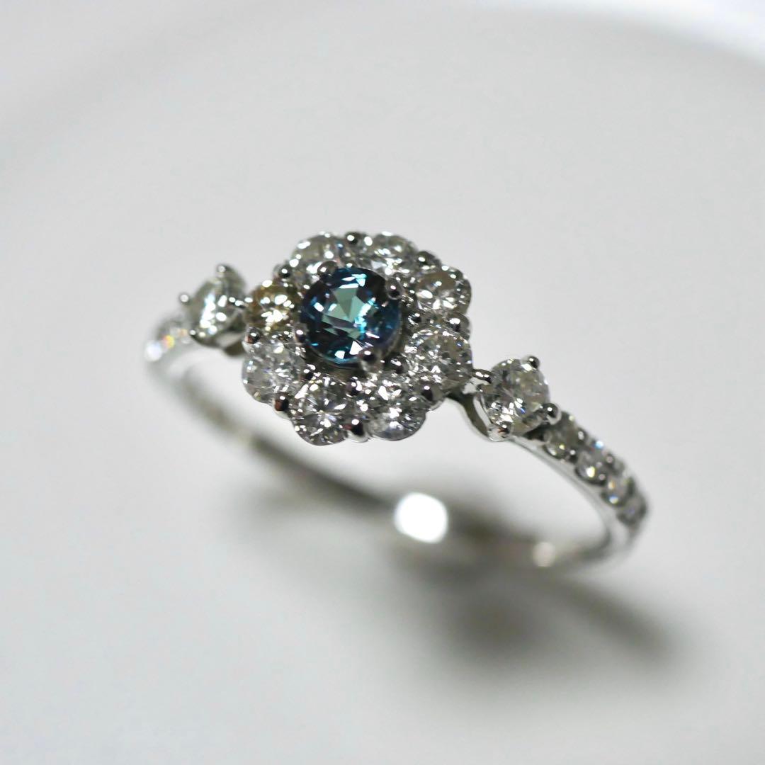 ちかいわ様♡【新品】ブラジル産 アレキサンドライト Pt950 リング 鑑別書付