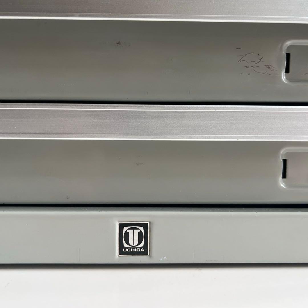 ヴィンテージ　UCHIDA 10段　スチールチェスト　インダストリアル　モダン