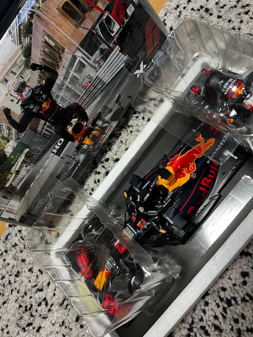 美品 MVショップ 1/18 マックス・フェルスタッペン 2021 モナコGP