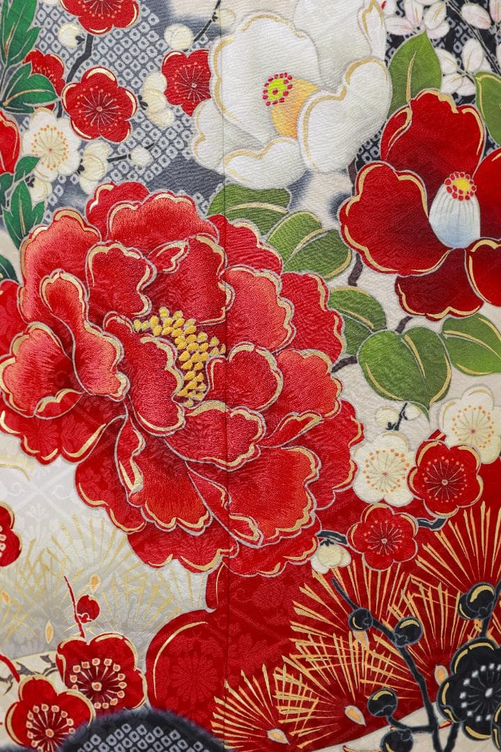 ≪美品≫正絹　振袖9点フルセット【877】【150cm~160cmの方用】