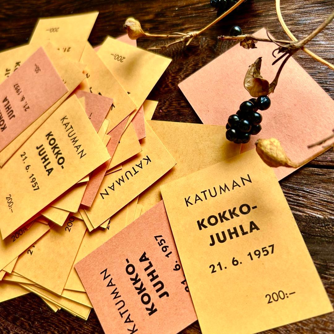 ヴィンテージチケット　1957年　フィンランド夏至祭　28枚セット