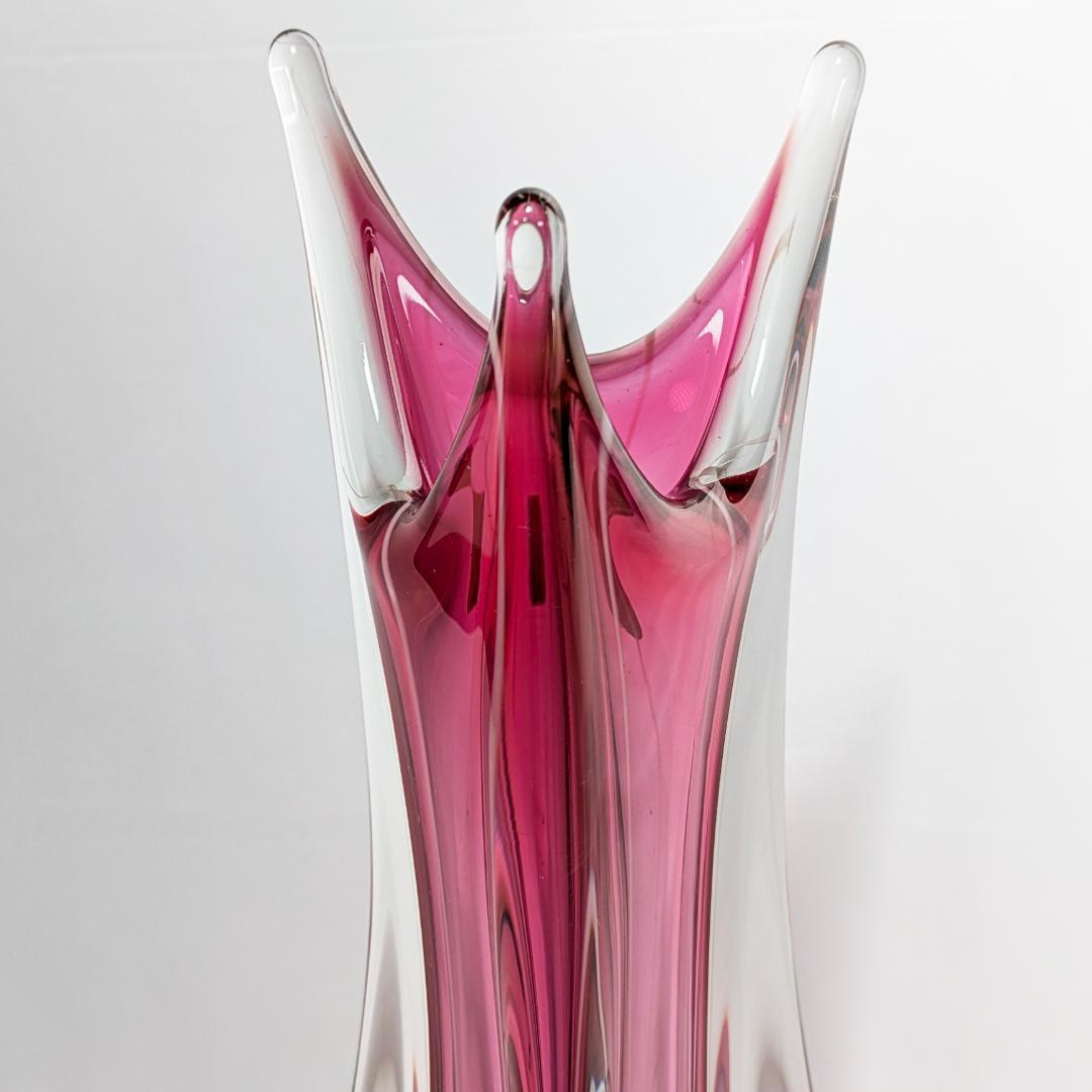 工芸品 Multi Glass Flower Vase (Pink)