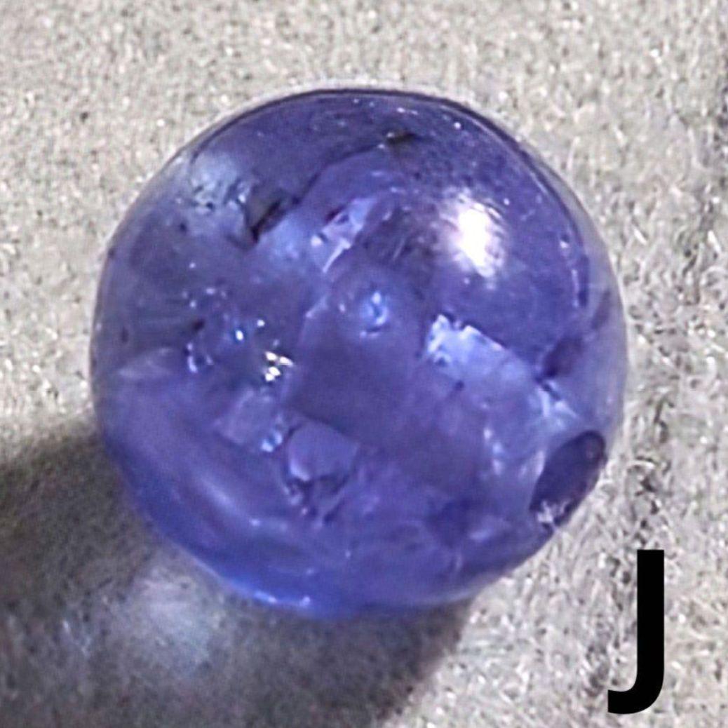 ★(メルヶ里！)ジュエリークラスタンザナイト 7ミリ珠ビーズA.J.L.M