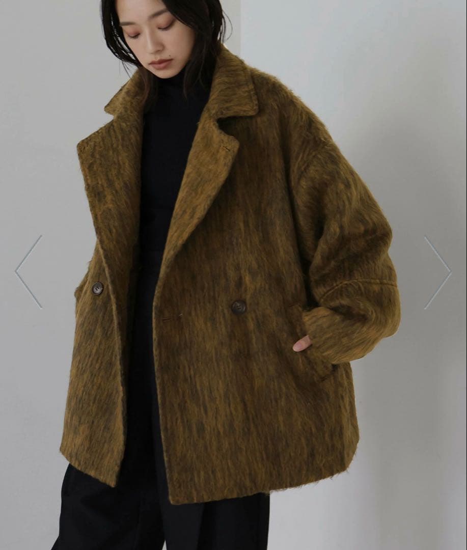 hellam チェスターコート　マスタード