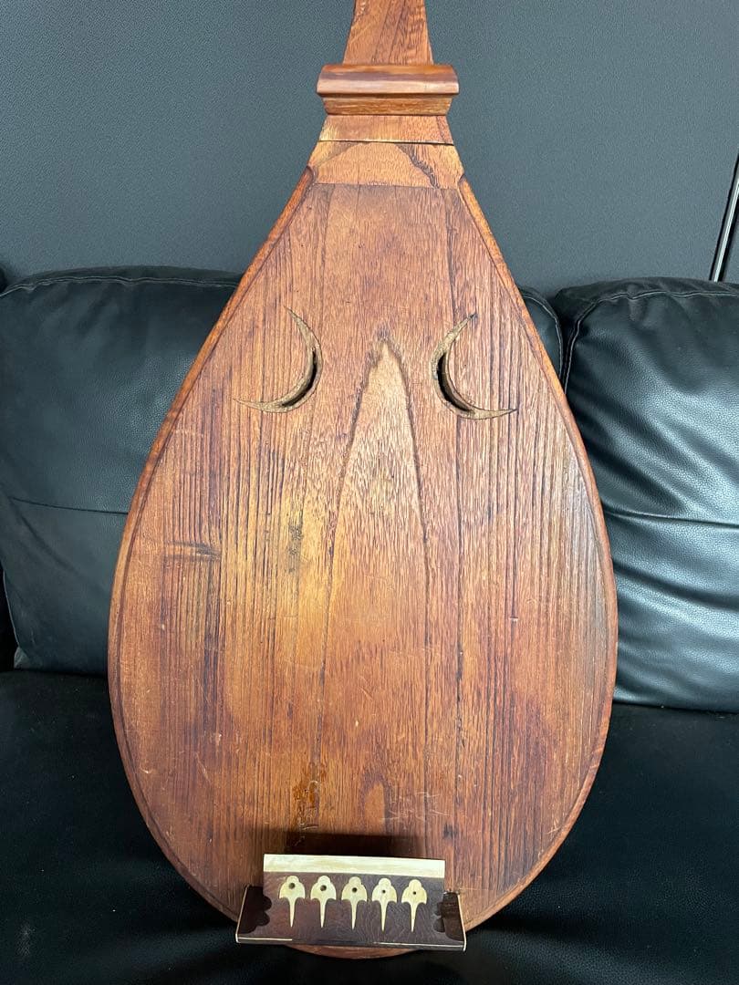 極上品　玉杢　五弦　筑前琵琶 時代物　和楽器