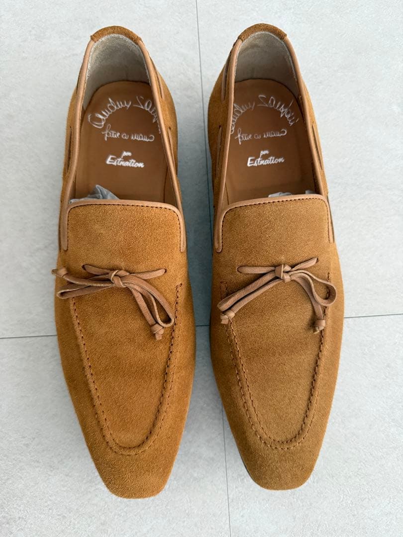 サントーニ　Santino ブラウン スエード ローファー