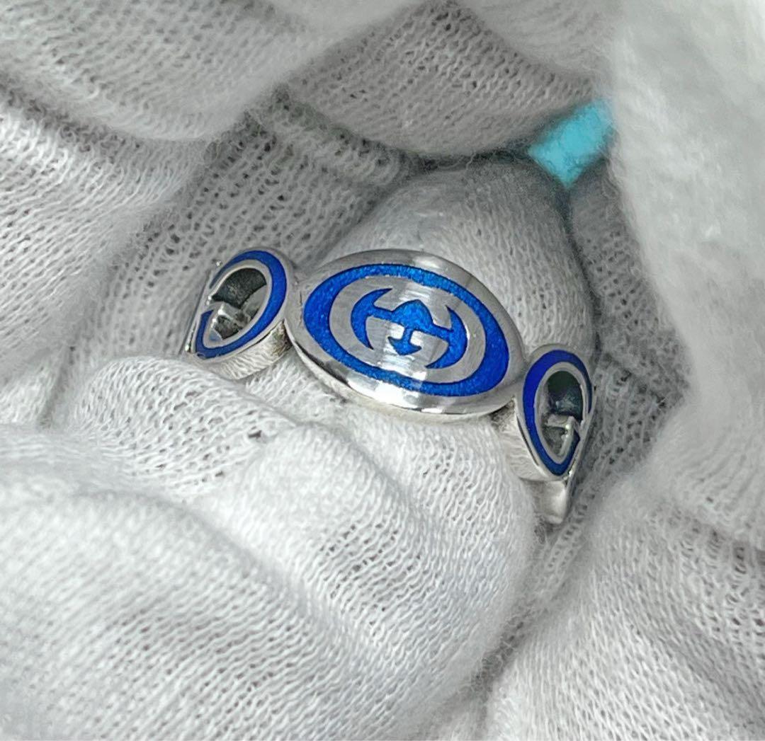 極美品‼️GUCCI 指輪　インターロッキング＆ロゴリング　18号