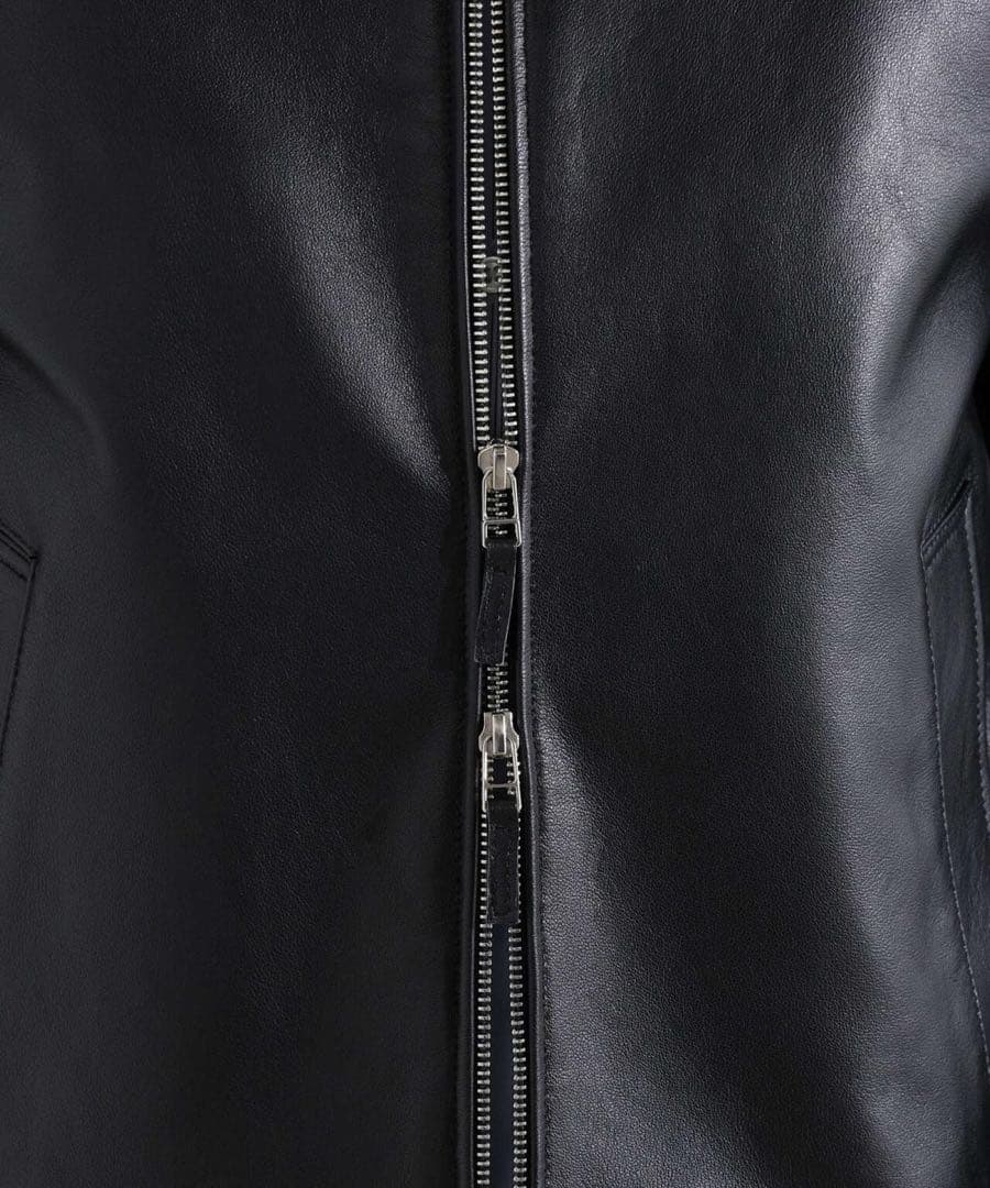 新品　ナノユニバース　ライトラムナッパシングルライダース　ジャケット　羊革